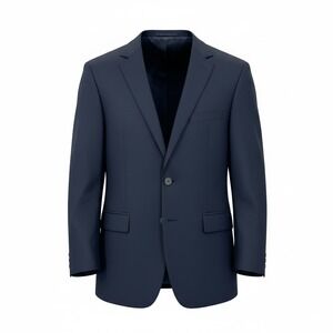 DEMANTIE Men's 40R Navy Blue NEW Single Breasted 2-Button Suit Jacket